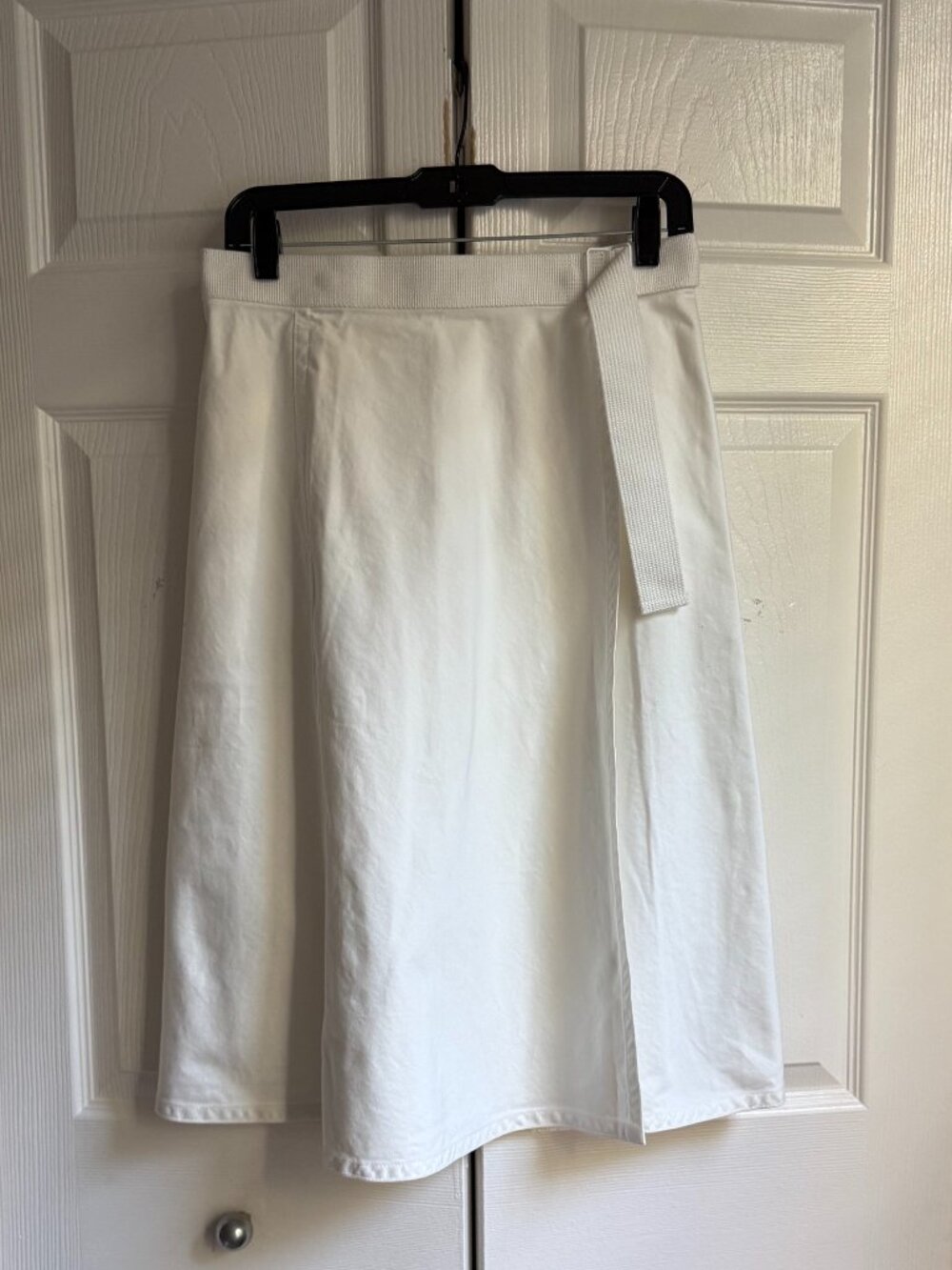 Belted wrap skirt